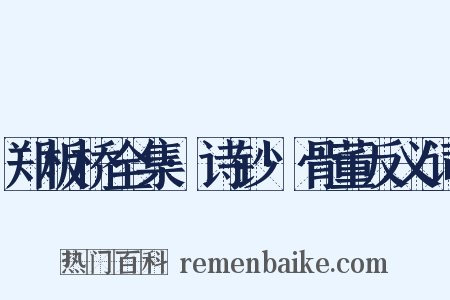 郑板桥全集·诗钞·骨董反义词是什么意思的图片